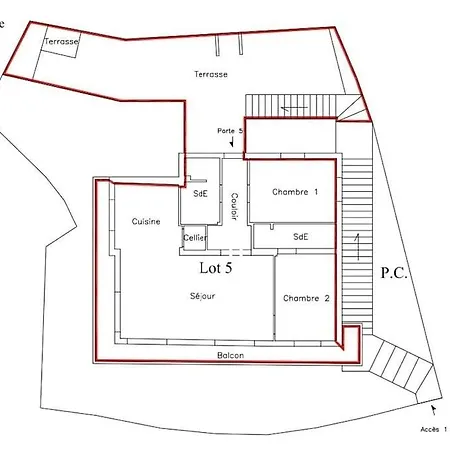 Penthouse 2bedroms 6pax- Views 45m2 Terrace Appartement *
